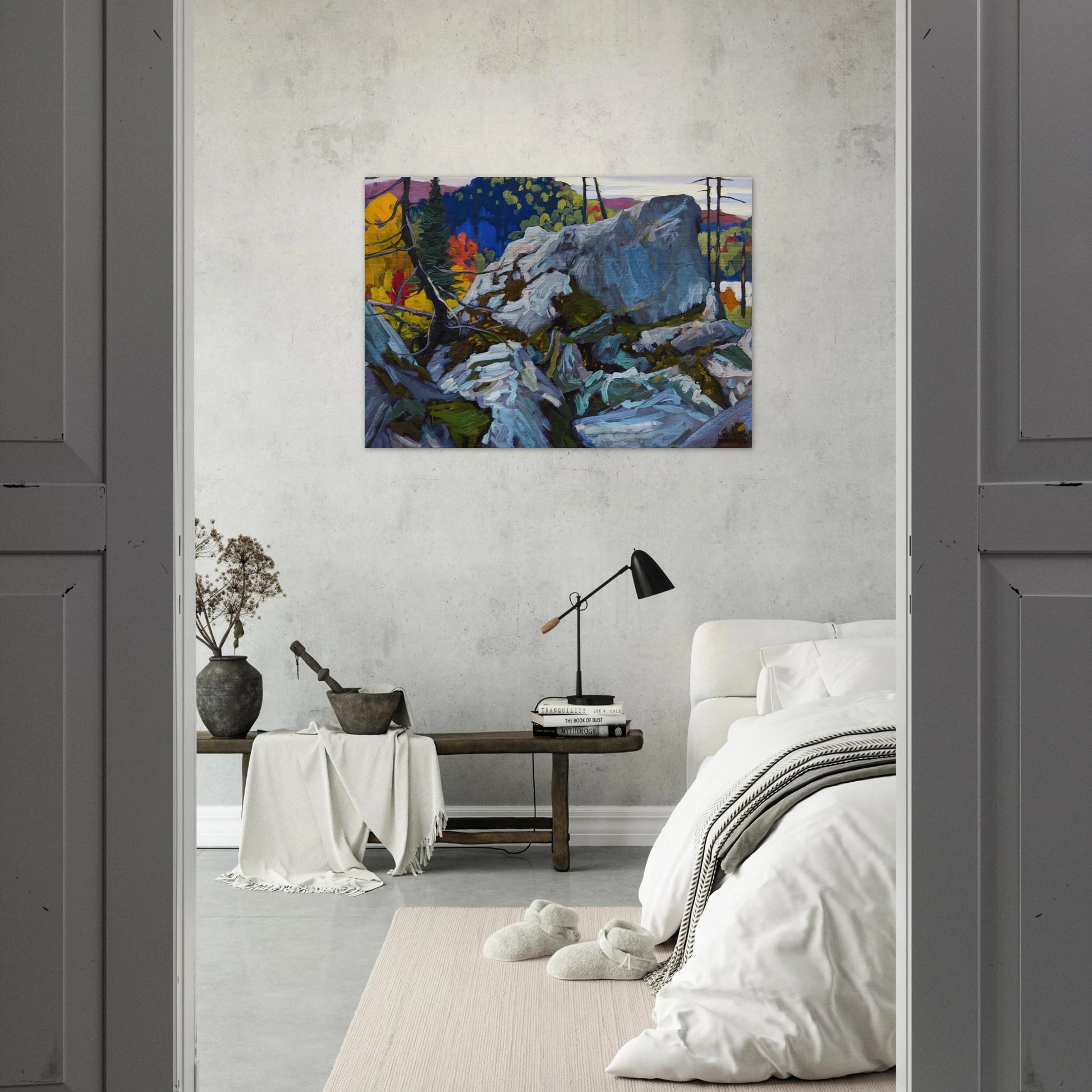 Autumn Batchewana - 1918 - Lawren Harris Brushed Aluminum Print - 70x100 cm / 28x40 inches | Lawren Harris Aluminum Print | Lawren Harris Prints