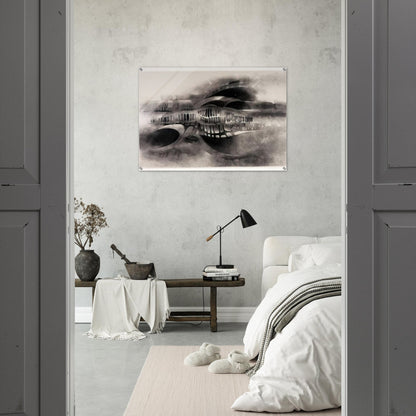 UNTITLED 1966 1 - Lee Bontecou Acrylic Print - 70x100 cm / 28x40″ inches | Lee Bontecou Wall Art | Lee Bontecou Prints