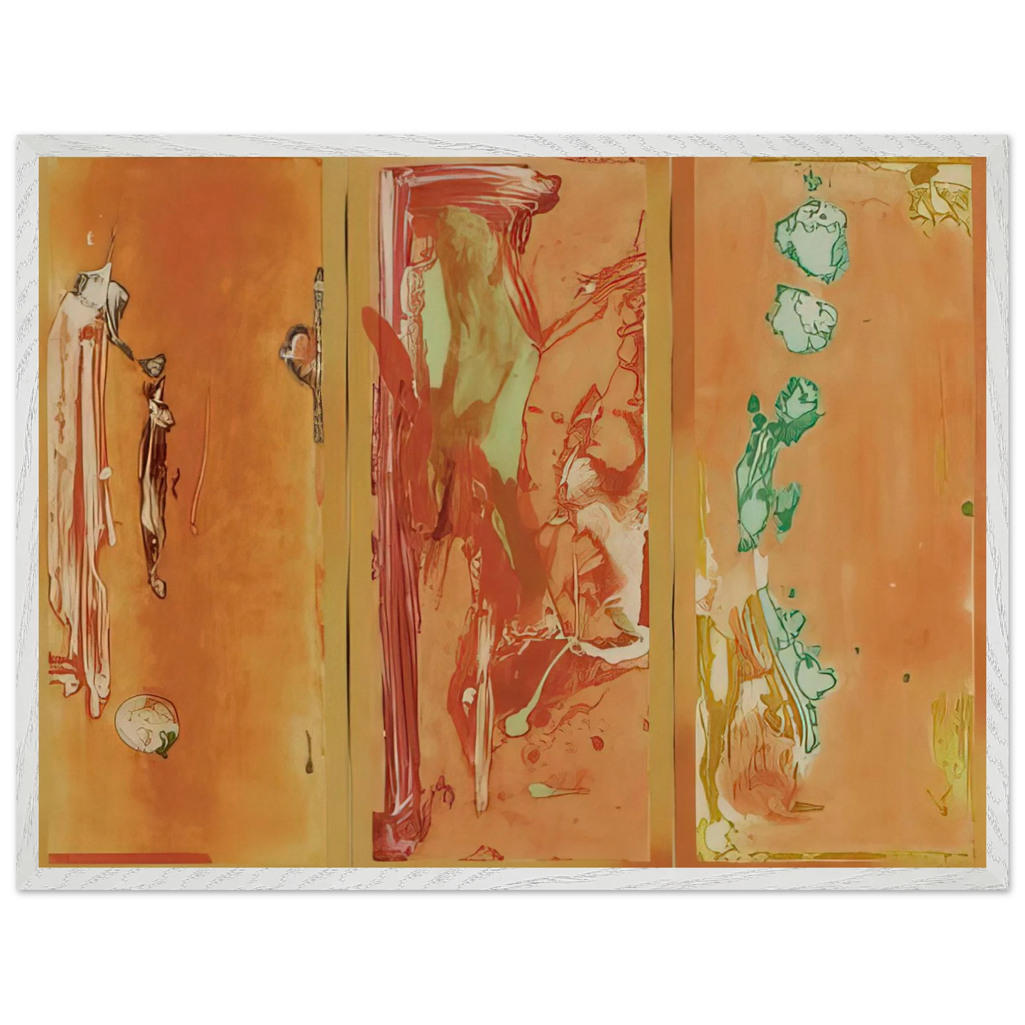 Helen Frankenthaler - Gateway - 1988 Wall art - 70x100 cm / 28x40 inches - Premium Wooden Framed Poster With Fine Art Paper - White frame