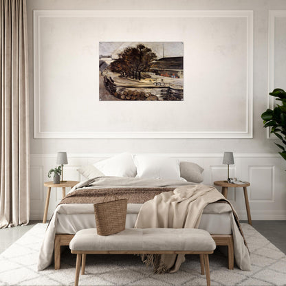 The Wine Market at Jussieu - Paul Cézanne Acrylic Print - 70x100 cm / 28x40″ inches