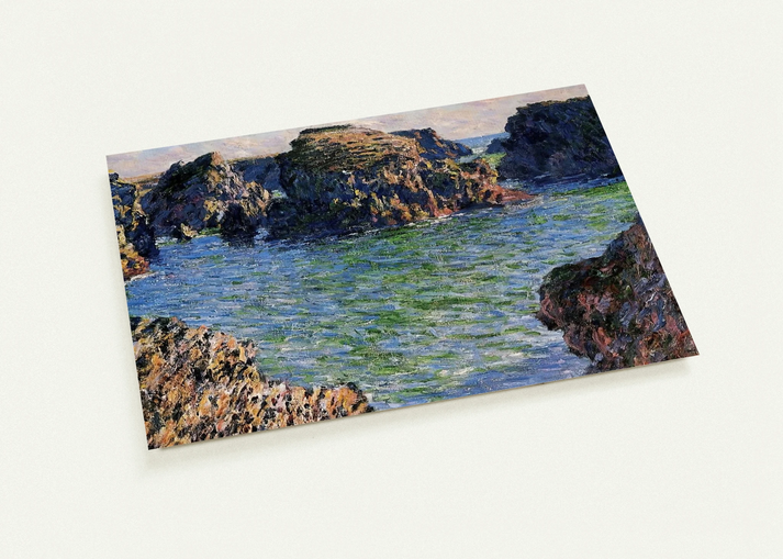 Coming into Port-Goulphar, Belle-Ile By claude monet Pack of 10 Post Cards | claude monet Post Cards | A6 (10.5 x 14.8 cm) - 4.1 x 5.8 inches