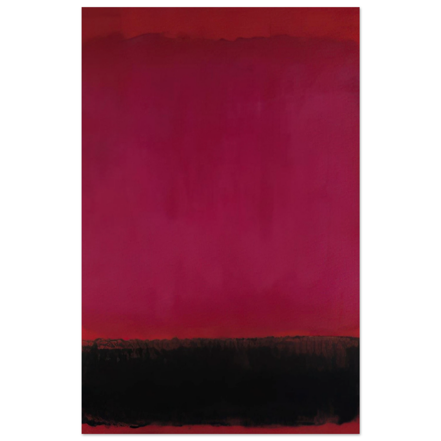 Helen Frankenthaler - Untitled - 1967 Wall art - 40x50 cm / 16x20 inches - Premium Wooden Framed Poster With Fine Art Paper - Black frame