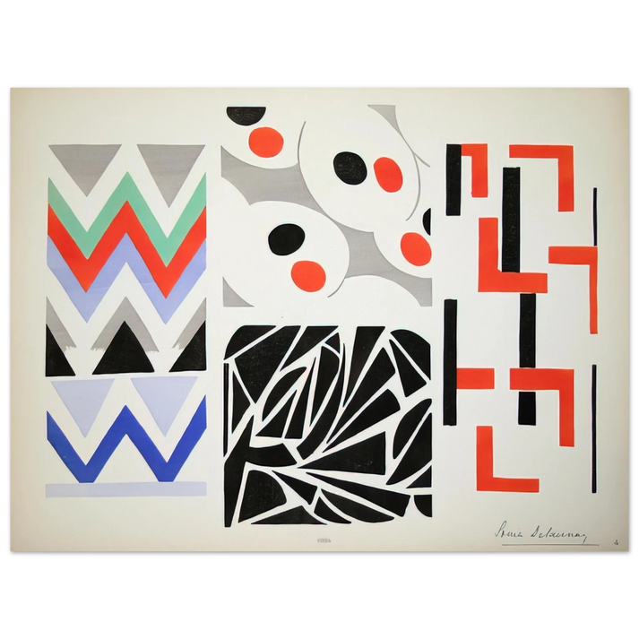 Sonia Delaunay - HER PAINTINGS HER OBJECTS  75x100 cm / 30x40inches Fine Art Poster