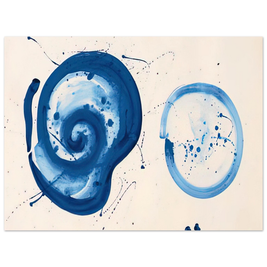 Sam Francis - Composition  Blue Balls  Fine Art Poster - Default Title