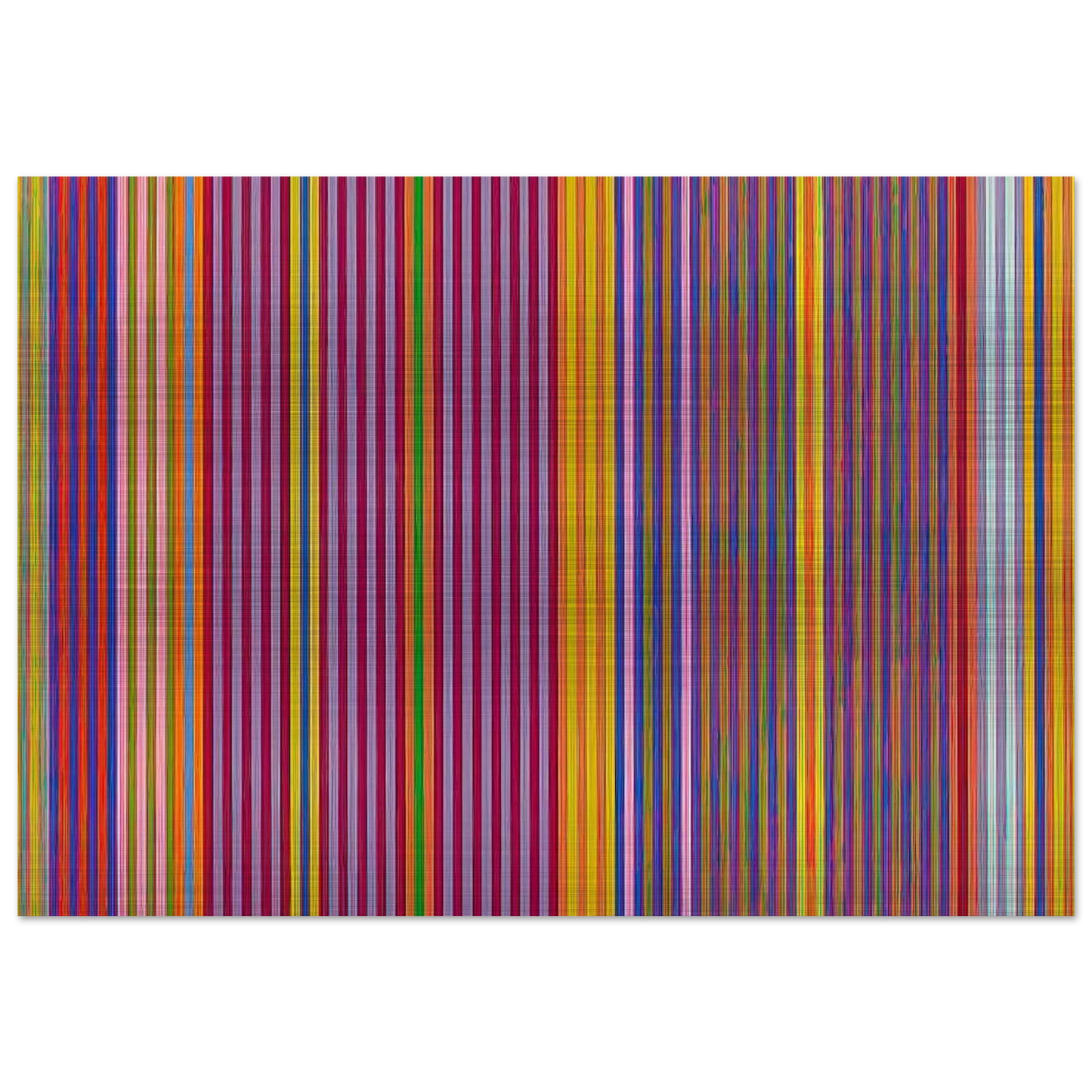 Tarzan Series I - 1969 - Gene Davis Brushed Aluminum Print - 70x100 cm / 28x40 inches | Gene Davis Aluminum Print | Gene Davis Prints