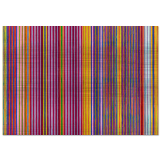 Tarzan Series I - 1969 - Gene Davis Brushed Aluminum Print - 70x100 cm / 28x40 inches | Gene Davis Aluminum Print | Gene Davis Prints