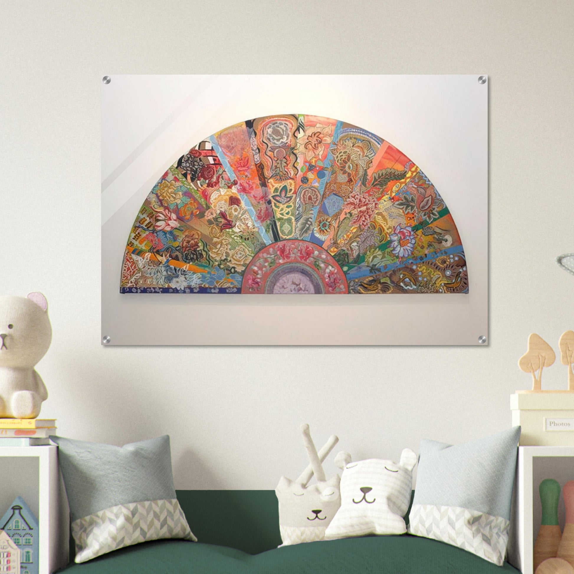 Pleasure Dome - 2003 - Miriam Schapiro Acrylic Print - 70x100 cm / 28x40″ inches | Miriam Schapiro Wall Art | Miriam Schapiro Prints