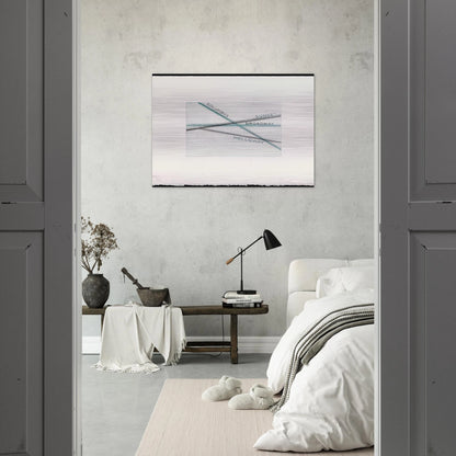 SUNSET FROM LOS FRANCISCO SAN ANGELES PORTFOLIO - Edward Ruscha Brushed Aluminum Print - 70x100 cm / 28x40 inches | Edward Ruscha Aluminum Print | Edward Ruscha Prints