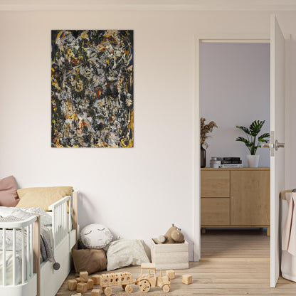 NUMBER 4 1951 - Jackson Pollock Brushed Aluminum Print - 70x100 cm / 28x40 inches | Jackson Pollock Aluminum Print | Jackson Pollock Prints