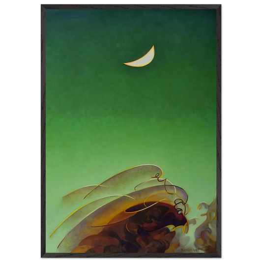 Spring Moon - 1942 - Agnes Lawrence Pelton Framed Art Print – Black Wooden Frame - Default Title - -Framed Art Print