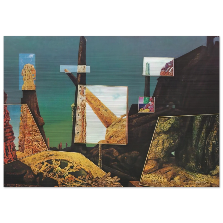 The Anti-Pope - Max Ernst Brushed Aluminum Print - 70x100 cm / 28x40 inches | Max Ernst Aluminum Print | Max Ernst Prints