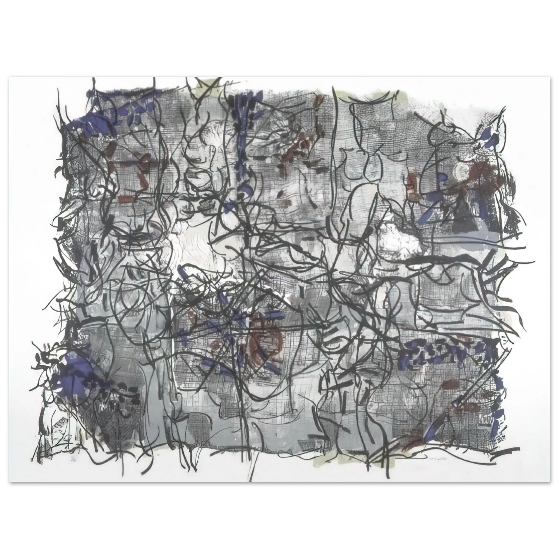 Jean-Paul Riopelle - Jute IV Fine Art Poster - Default Title