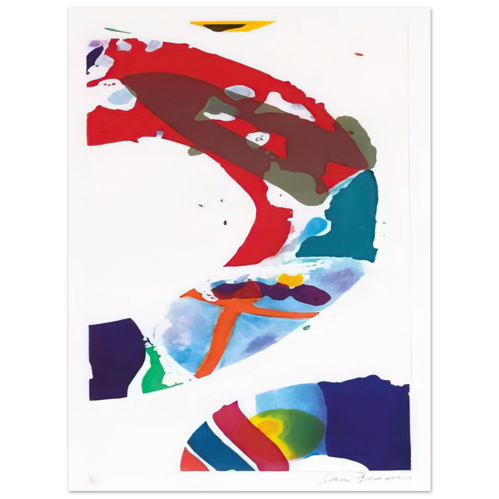 Sam Francis - Untitled  SFE 090  Fine Art Poster - Default Title