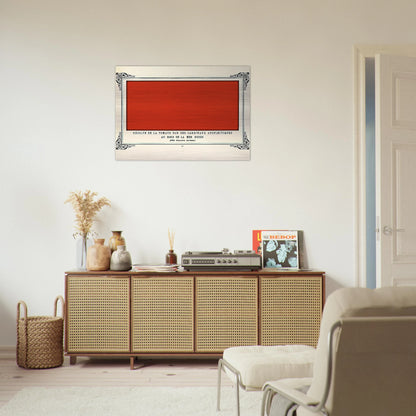 Apoplectic Cardinals Harvesting Tomatoes on the Shore of the Red Sea Study of the Aurora Borealis - Alphonse Allais Brushed Aluminum Print - 70x100 cm / 28x40 inches | Alphonse Allais Aluminum Print | Alphonse Allais Prints