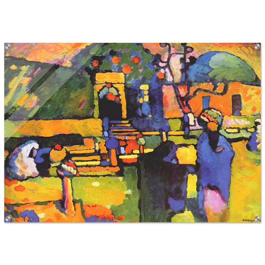 ARABS I CEMETERY 1909 - Wassily Kandinsky Acrylic Print - 70x100 cm / 28x40″ inches | Wassily Kandinsky Wall Art | Wassily Kandinsky Prints