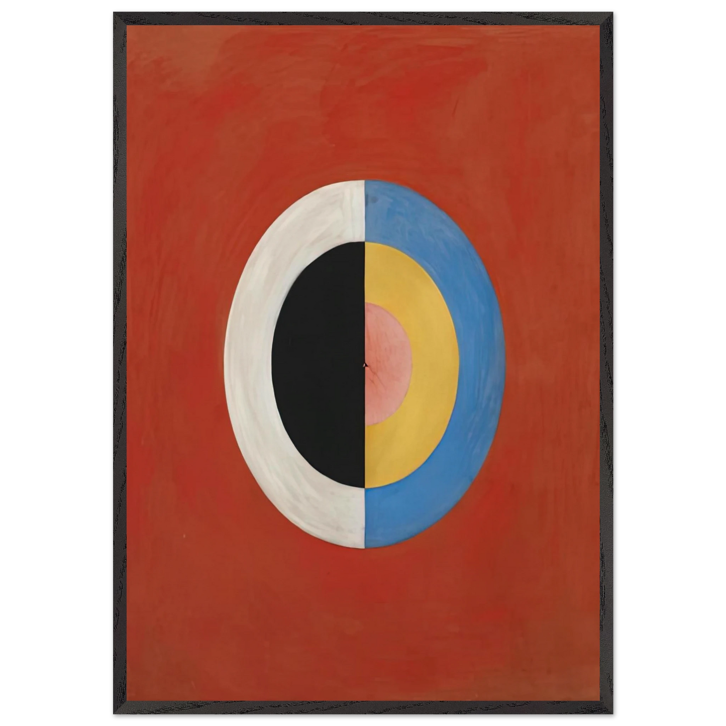 THE SWAN NO 17 1915 0 - Hilma af Klint Framed Art Print – Black Wooden Frame - Default Title - -Framed Art Print
