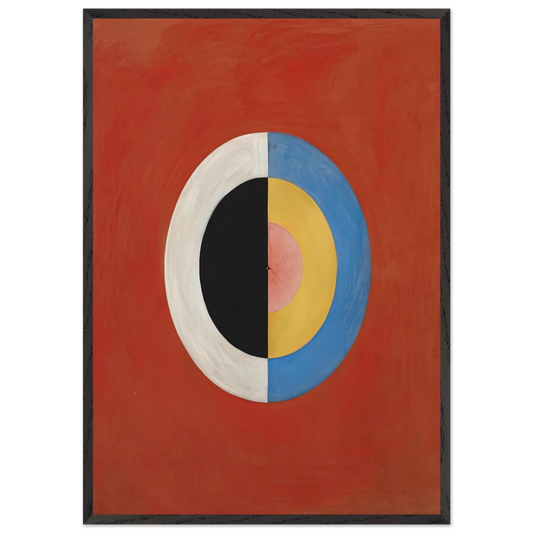 THE SWAN NO 17 1915 0 - Hilma af Klint Framed Art Print – Black Wooden Frame - Default Title - -Framed Art Print
