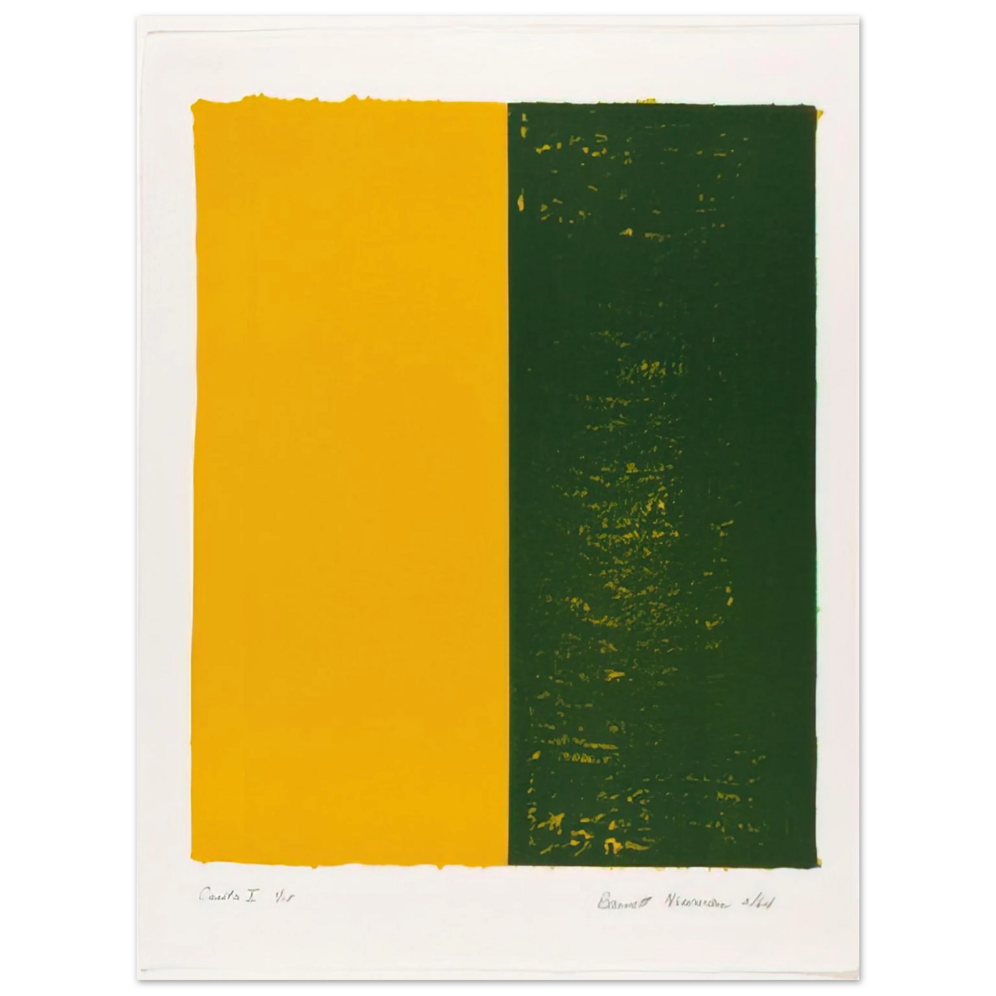 Barnett Newman - Canto X Fine Art Poster - Default Title