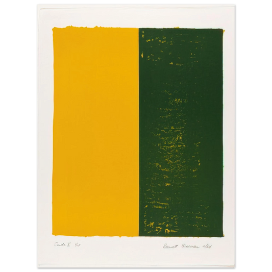 Barnett Newman - Canto X Fine Art Poster - Default Title
