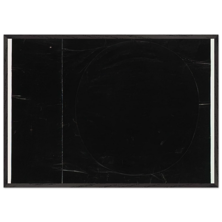 Black on Black - Ellsworth Kelly 70x100 cm / 28x40 inches Framed Art Print – Black Wooden Frame