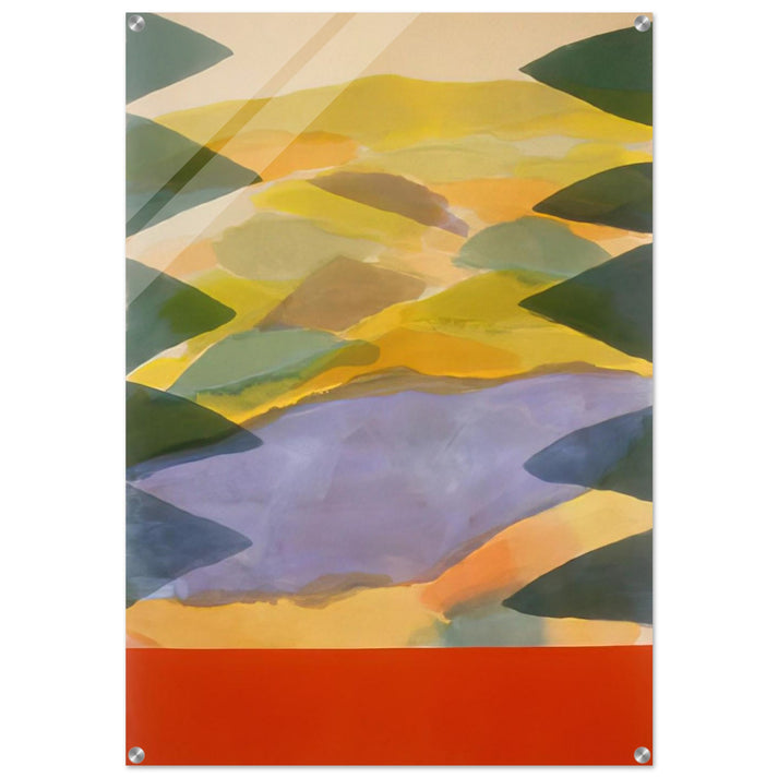 Imagination's Door - 1980 - Ronnie Landfield Acrylic Print - 70x100 cm / 28x40″ inches | Ronnie Landfield Wall Art | Ronnie Landfield Prints