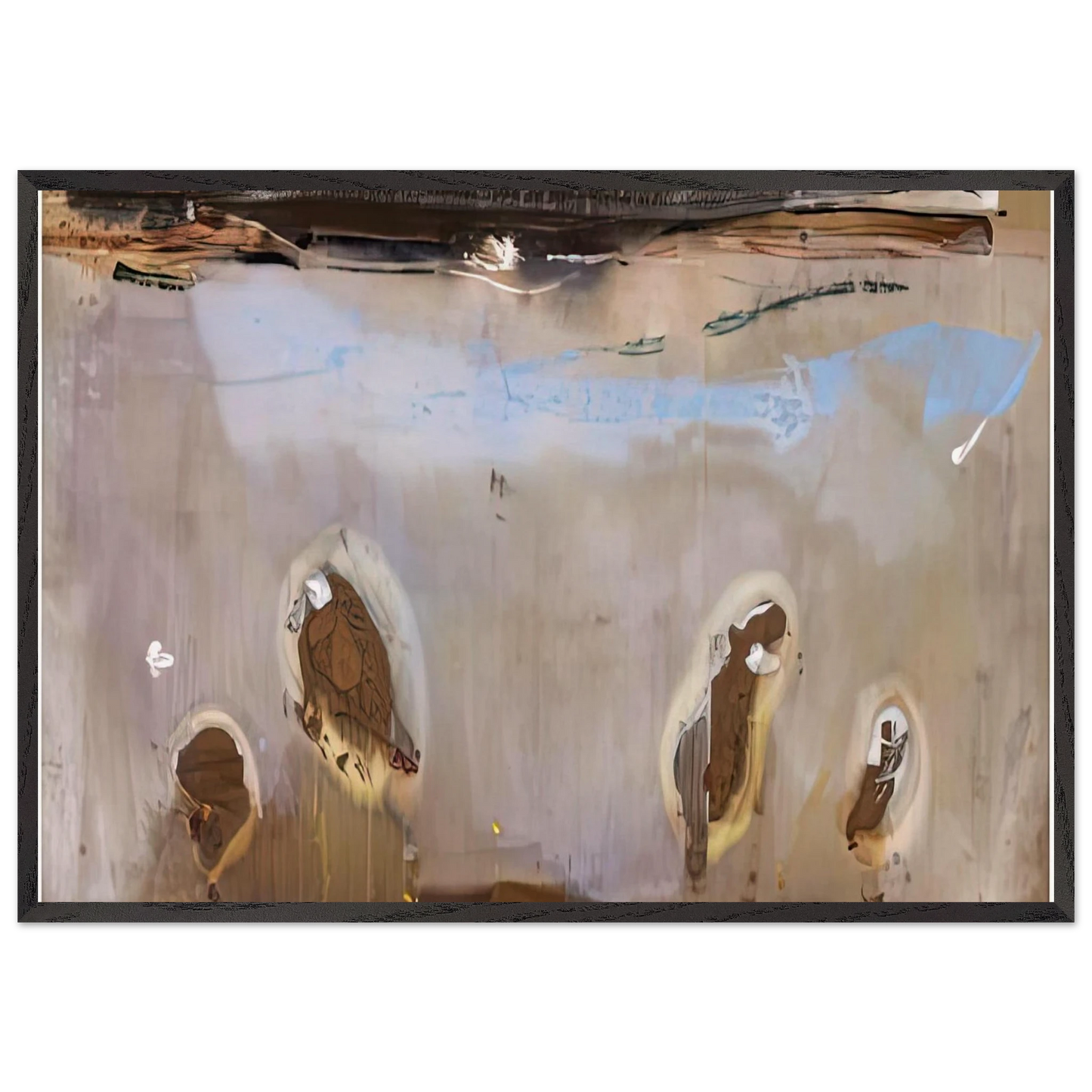 Tethys 1981- - Helen Frankenthaler Framed Art Print – Black Wooden Frame - Default Title - -Framed Art Print