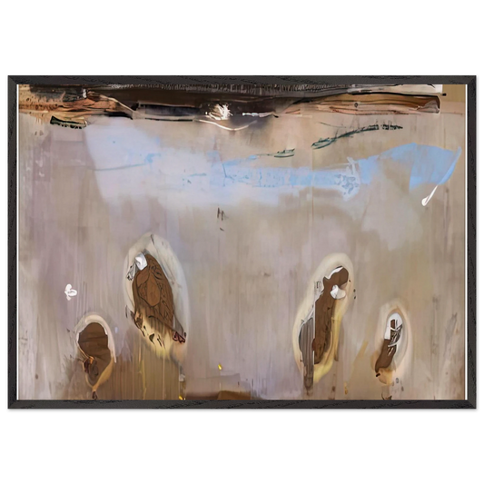 Tethys 1981- - Helen Frankenthaler Framed Art Print – Black Wooden Frame - Default Title - -Framed Art Print