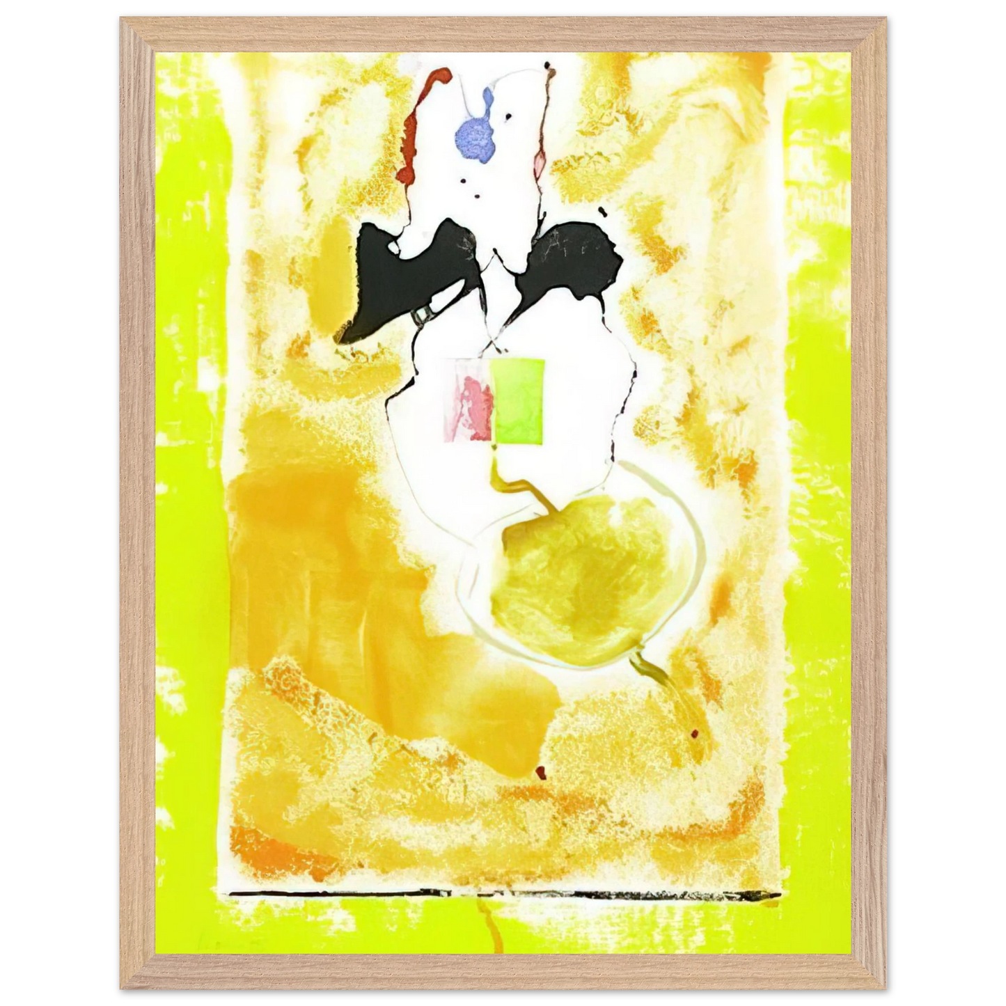 Helen Frankenthaler - Solar Imp - 2001 Wall art - A3 (29.7 x 42  cm) - Premium Wooden Framed Poster With Fine Art Paper - Wood frame