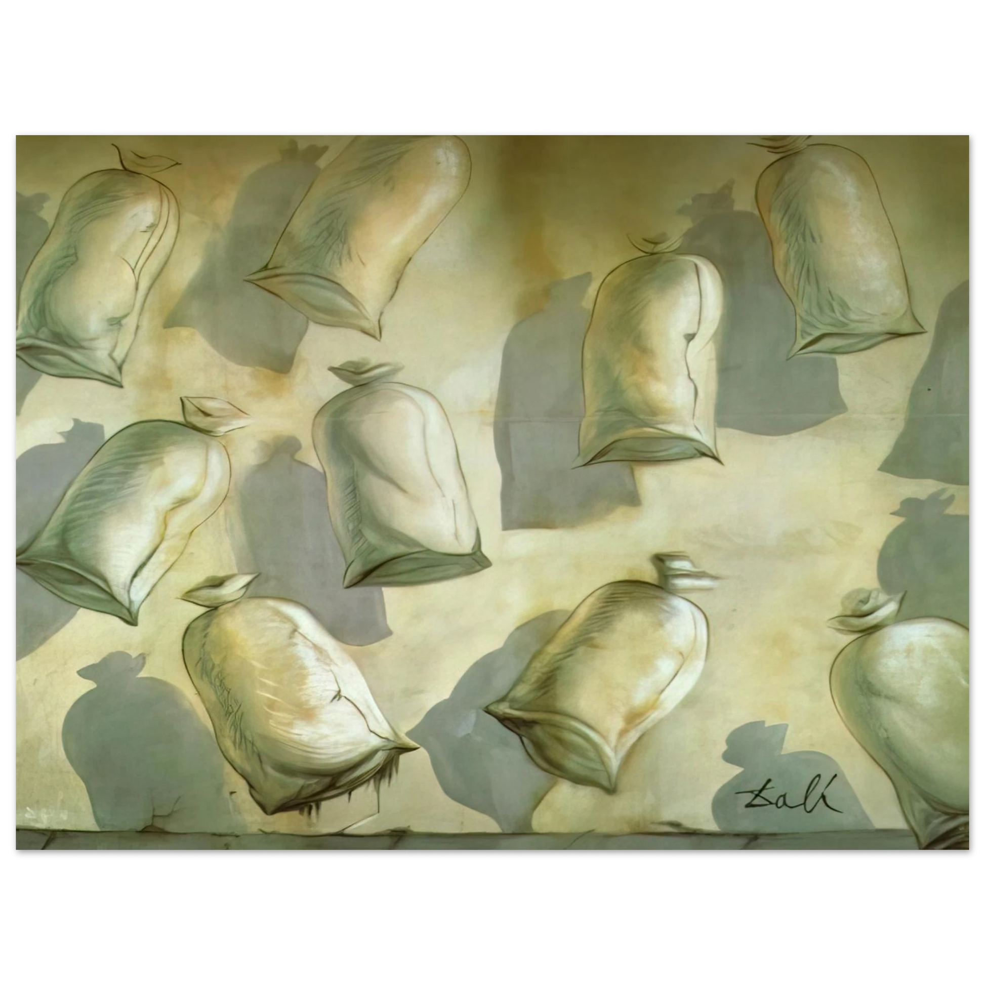 Salvador Dali - SET DESIGN FOR THE BALLET LOS SACOS DEL MOLINERO 2 Fine Art Poster - Default Title