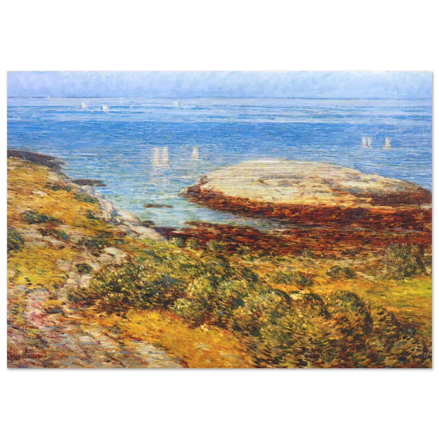 Early morning calm - Childe Hassam Brushed Aluminum Print - 70x100 cm / 28x40 inches | Childe Hassam Aluminum Print | Childe Hassam Prints