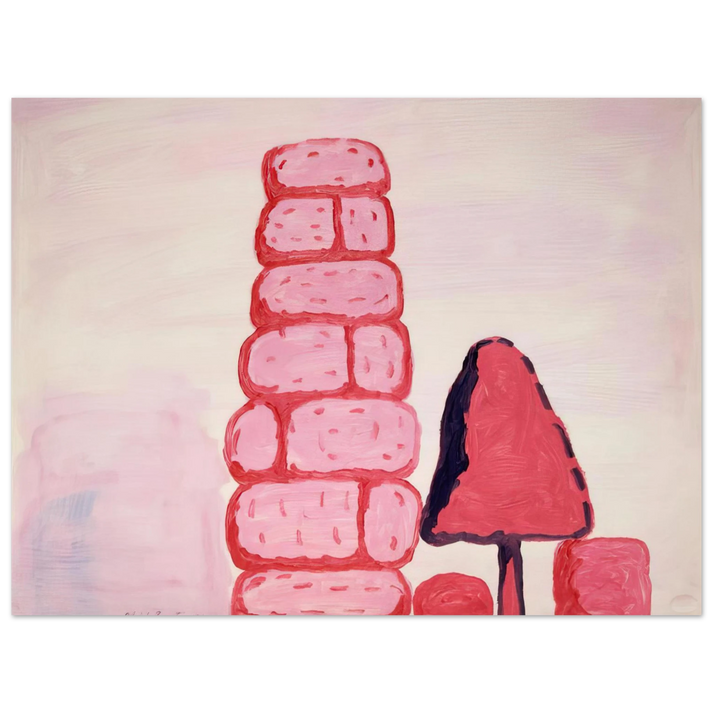 Philip Guston - UNTITLED WALL  75x100 cm / 30x40inches Fine Art Poster