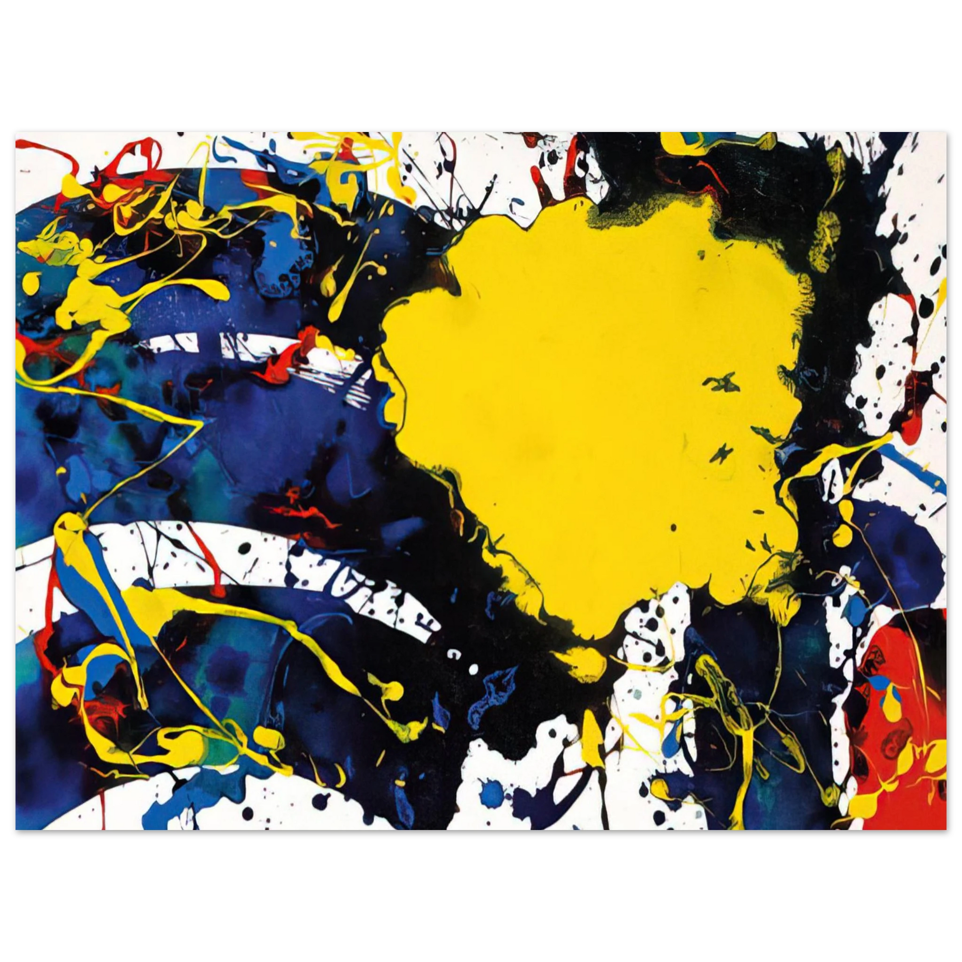 Sam Francis - Untitled  SFP94-135  SFF 1805  Fine Art Poster - Default Title