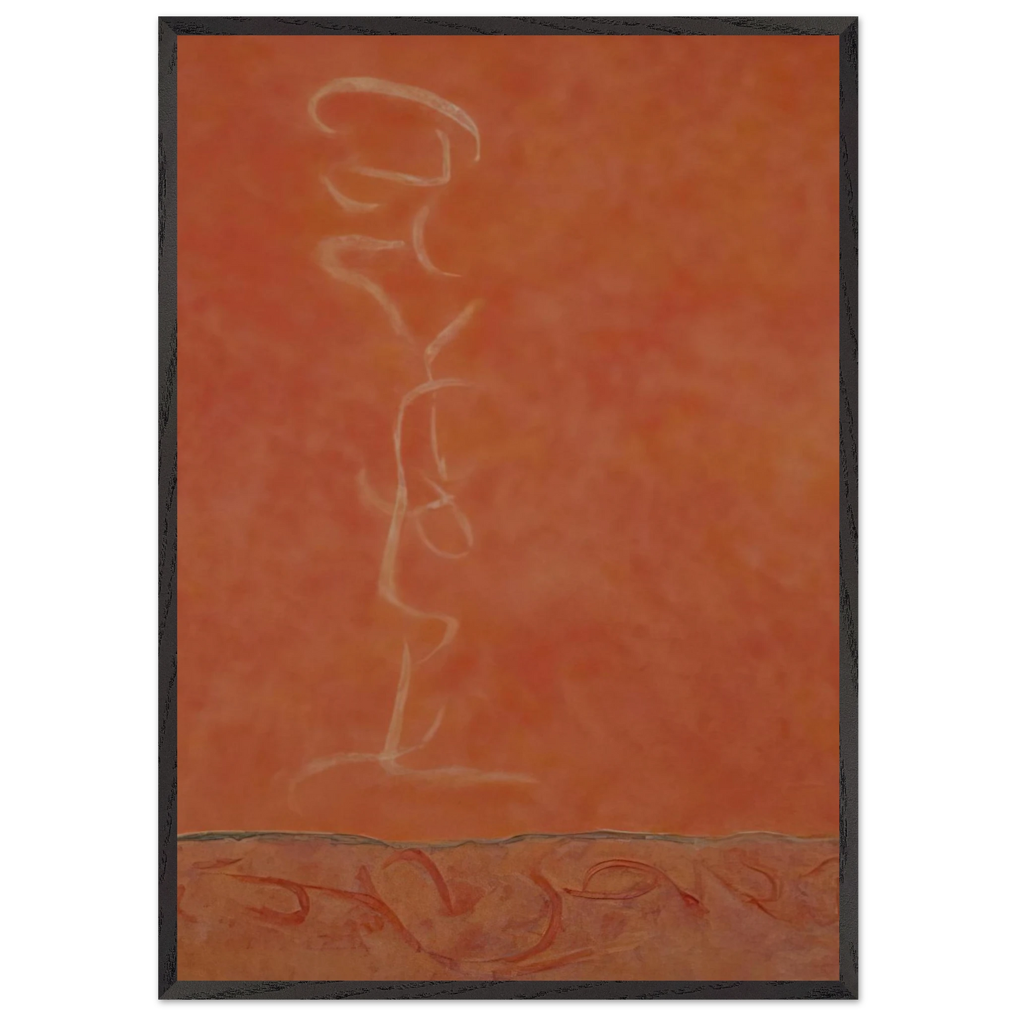 Infinity Field T Series 34 - 1990 - Theodoros Stamos Framed Art Print – Black Wooden Frame - Default Title - -Framed Art Print