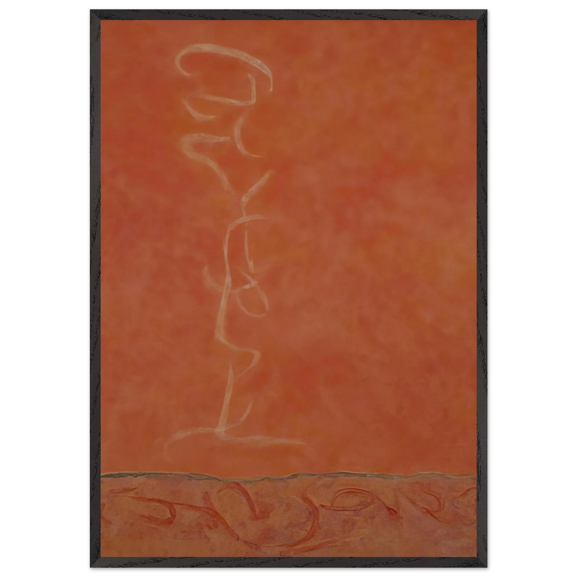 Infinity Field T Series 34 - 1990 - Theodoros Stamos Framed Art Print – Black Wooden Frame - Default Title - -Framed Art Print