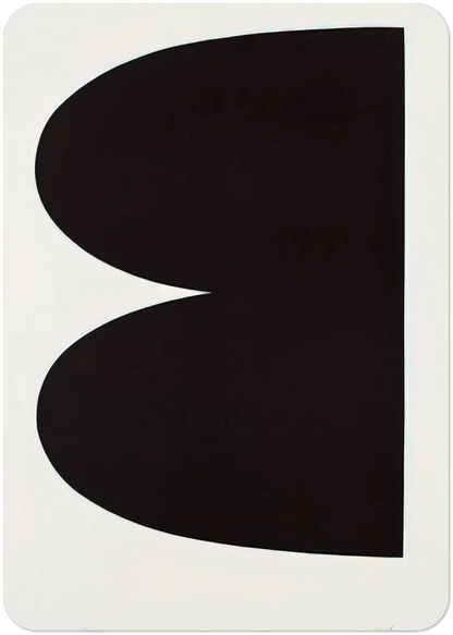 Black from Suite of Twenty-Seven Color Lithographs By Ellsworth Kelly Pack of 10 Post Cards | Ellsworth Kelly Post Cards | A6 (10.5 x 14.8 cm) - 4.1 x 5.8 inches
