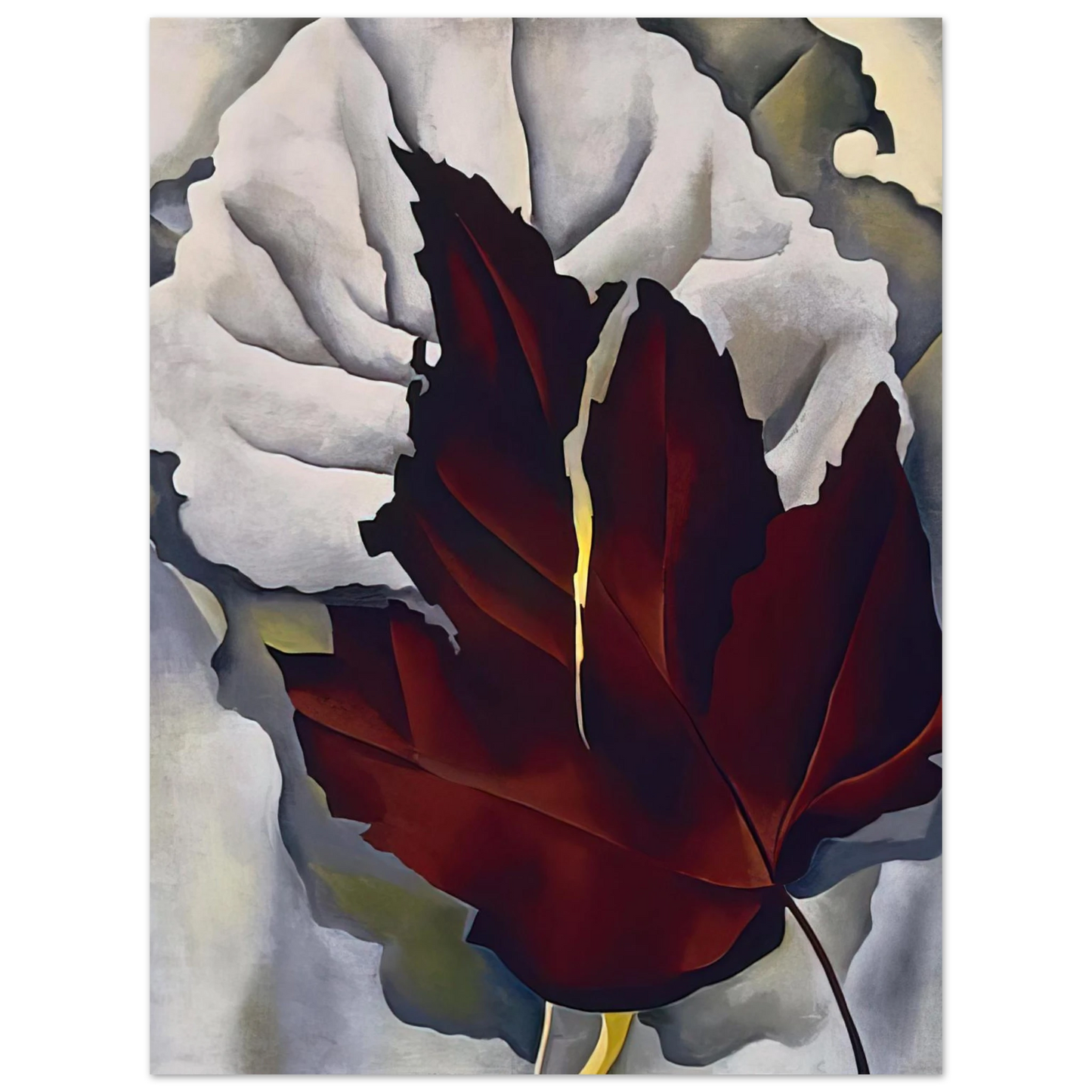 Georgia O'Keeffe - Pattern of Leaves Fine Art Poster - 13x18 cm / 5x7 inches
