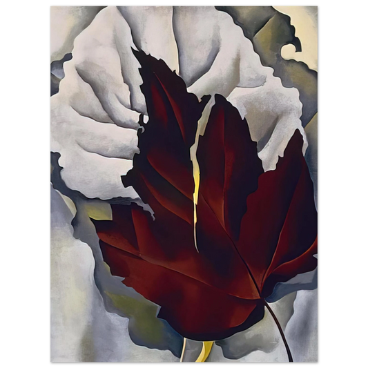 Georgia O'Keeffe - Pattern of Leaves Fine Art Poster - 13x18 cm / 5x7 inches