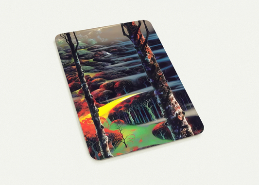 A Touch of Autumn By Eyvind Earle Pack of 10 Post Cards | Eyvind Earle Post Cards | A6 (10.5 x 14.8 cm) - 4.1 x 5.8 inches