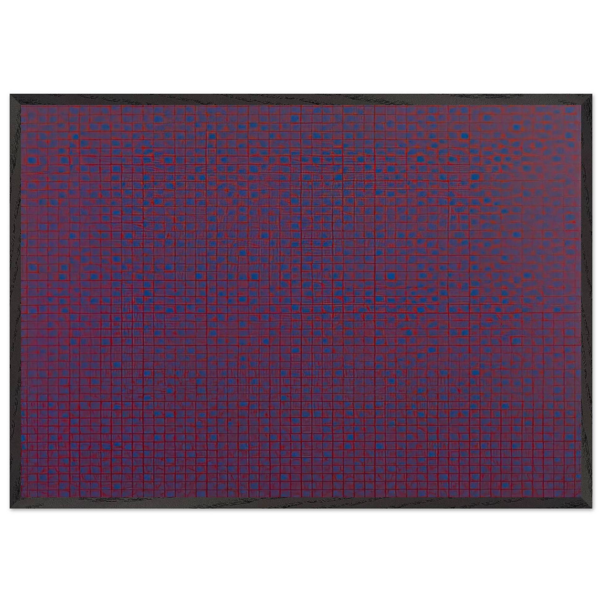 4 trames 225 45 675 90 - 1969 - Francois Morellet Framed Art Print – Black Wooden Frame - Default Title - -Framed Art Print