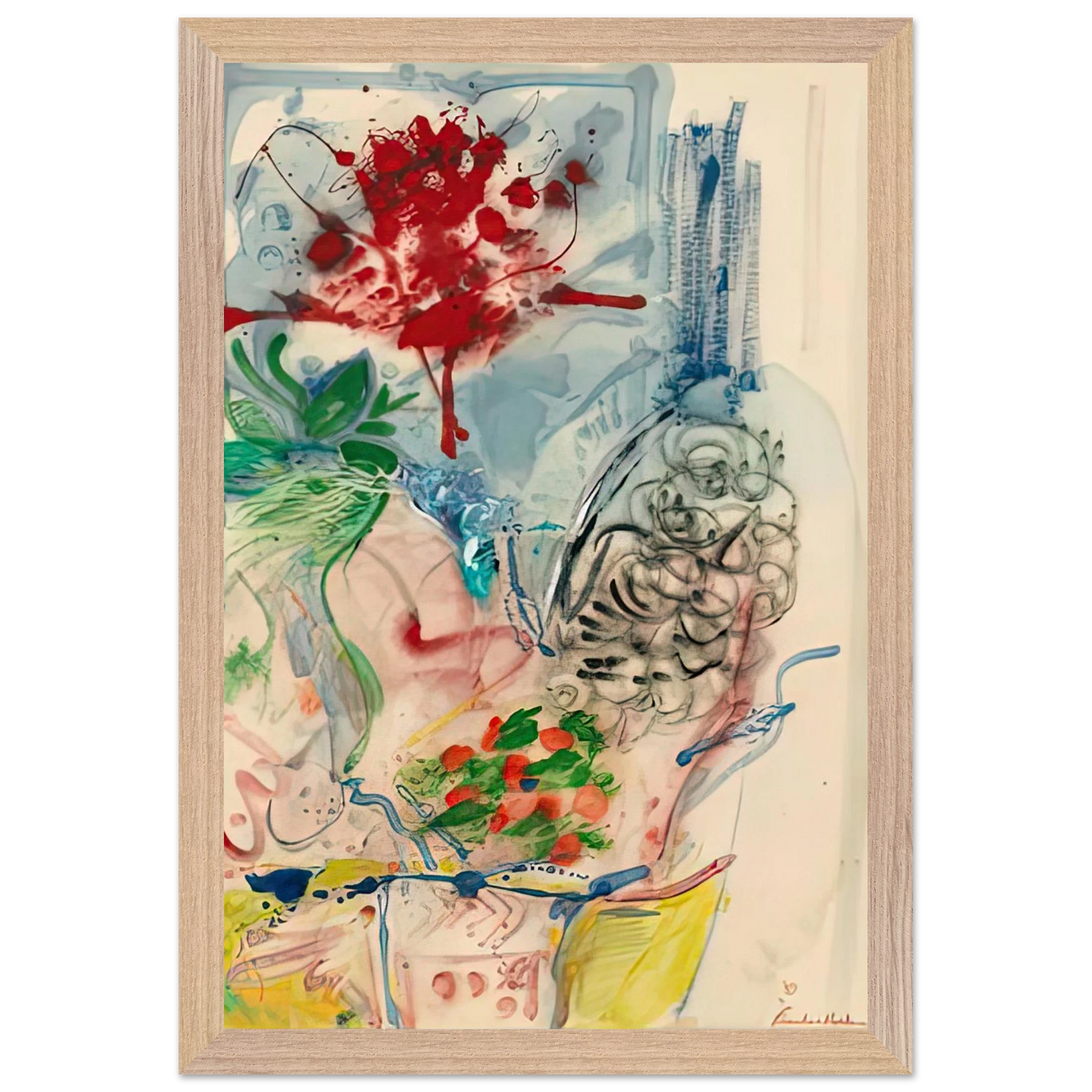 Helen Frankenthaler - L’Amour Toujours L’Amour, 1957- Wall Art - 30x40 cm / 12x16 inches - Fine Art Poster - -