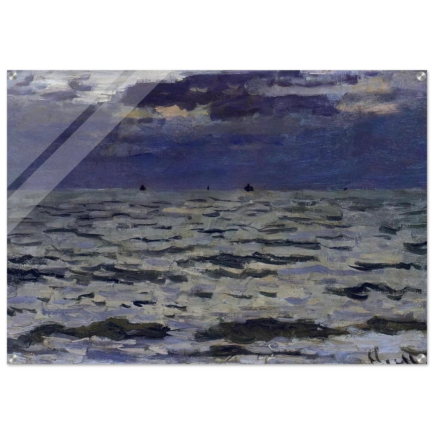 Seascape - claude monet Acrylic Print - 70x100 cm / 28x40″ inches