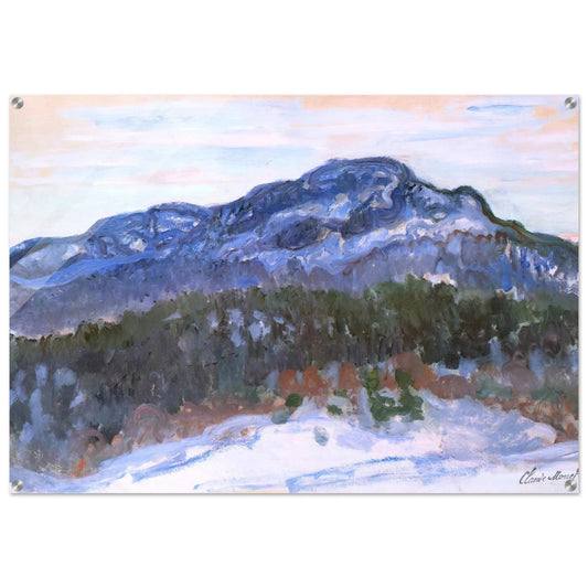 Mount Kolsaas - claude monet Acrylic Print - 70x100 cm / 28x40″ inches | claude monet Wall Art | claude monet Prints