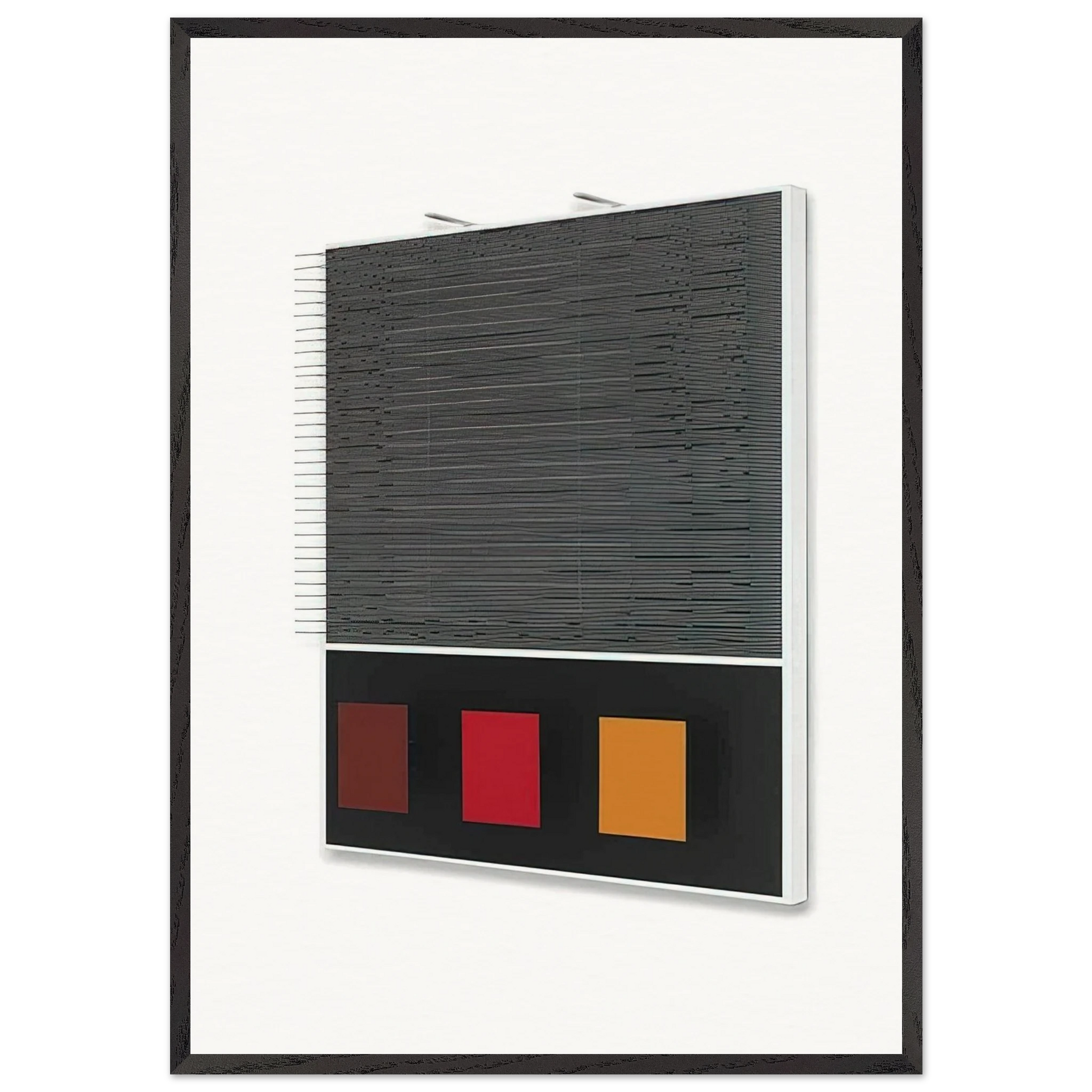 TES GRANDES Y PEQUENAS 1999 - Jesus Rafael Soto Framed Art Print – Black Wooden Frame - Default Title - -Framed Art Print