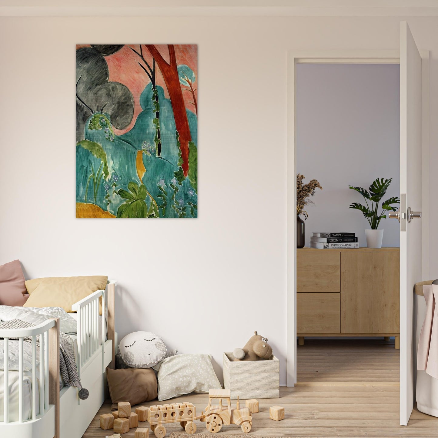 MORACCAN GARDEN 1912 - Henri Matisse Brushed Aluminum Print - 70x100 cm / 28x40 inches | Henri Matisse Aluminum Print | Henri Matisse Prints