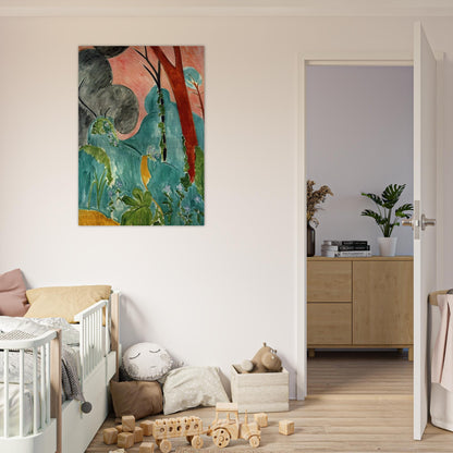 MORACCAN GARDEN 1912 - Henri Matisse Brushed Aluminum Print - 70x100 cm / 28x40 inches | Henri Matisse Aluminum Print | Henri Matisse Prints