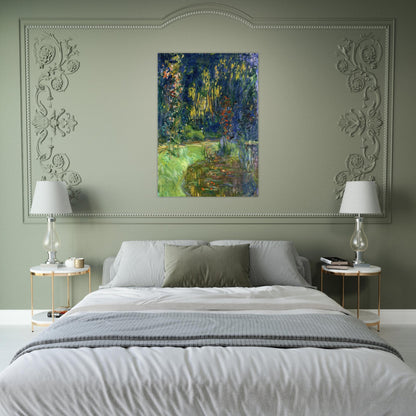 Water Lily Pond at Giverny - claude monet Brushed Aluminum Print - 70x100 cm / 28x40 inches | claude monet Aluminum Print | claude monet Prints