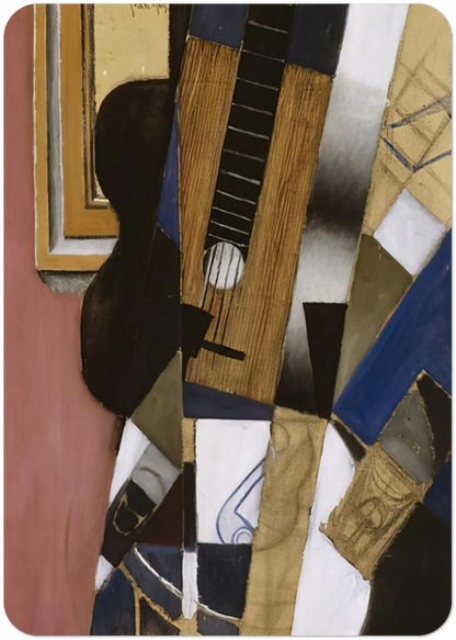 GUITAR AND PIPE 1913 By Juan Gris Pack of 10 Post Cards | Juan Gris Post Cards | A6 (10.5 x 14.8 cm) - 4.1 x 5.8 inches