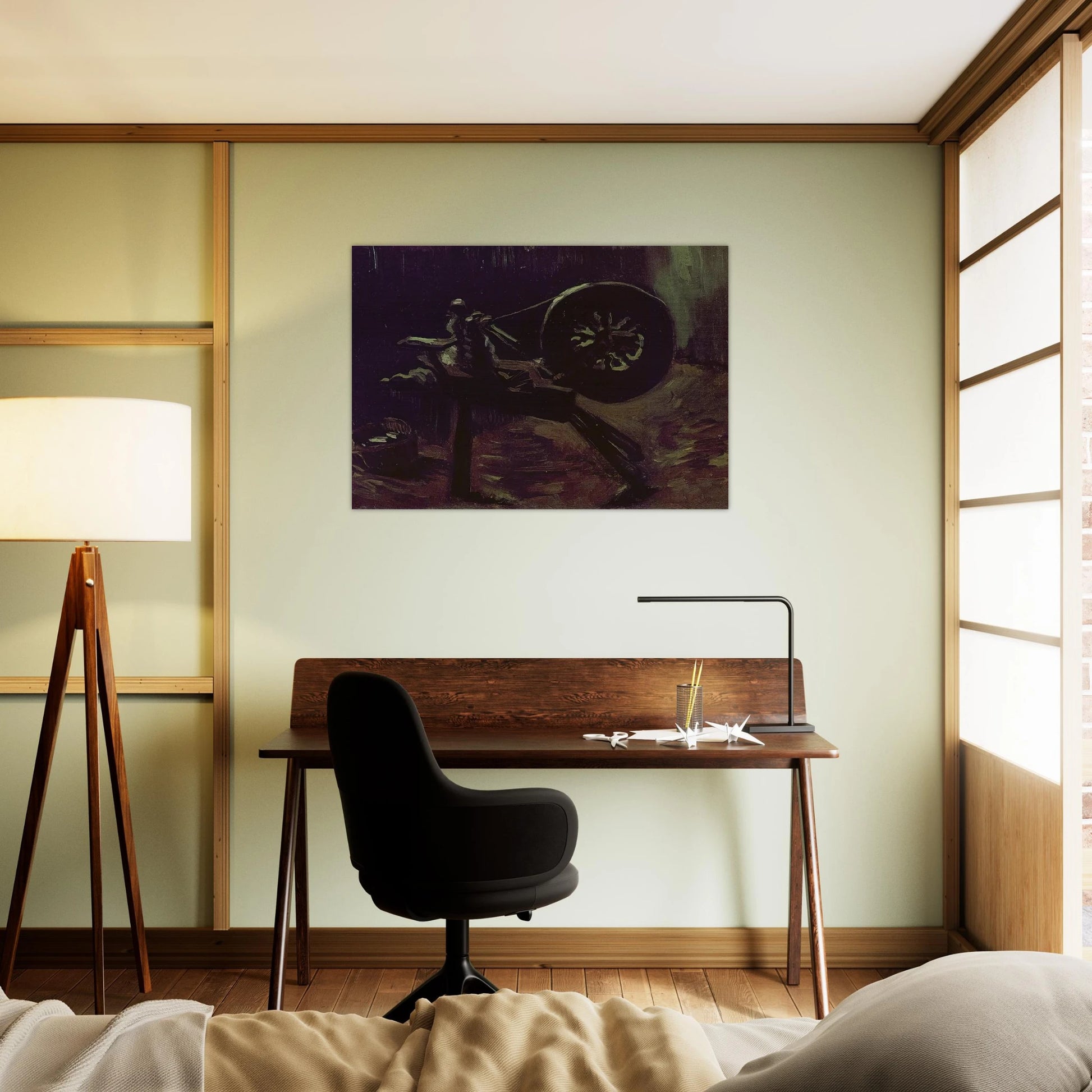 Bobbin Winder - Vincent van Gogh Brushed Aluminum Print - 70x100 cm / 28x40 inches | Vincent van Gogh Aluminum Print | Vincent van Gogh Prints