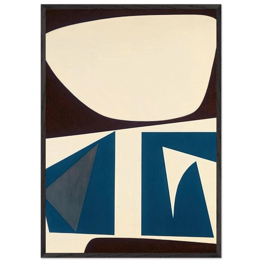 Untitled - Abstract - Indian Space painting - Will Barnet Framed Art Print – Black Wooden Frame - Default Title - -Framed Art Print