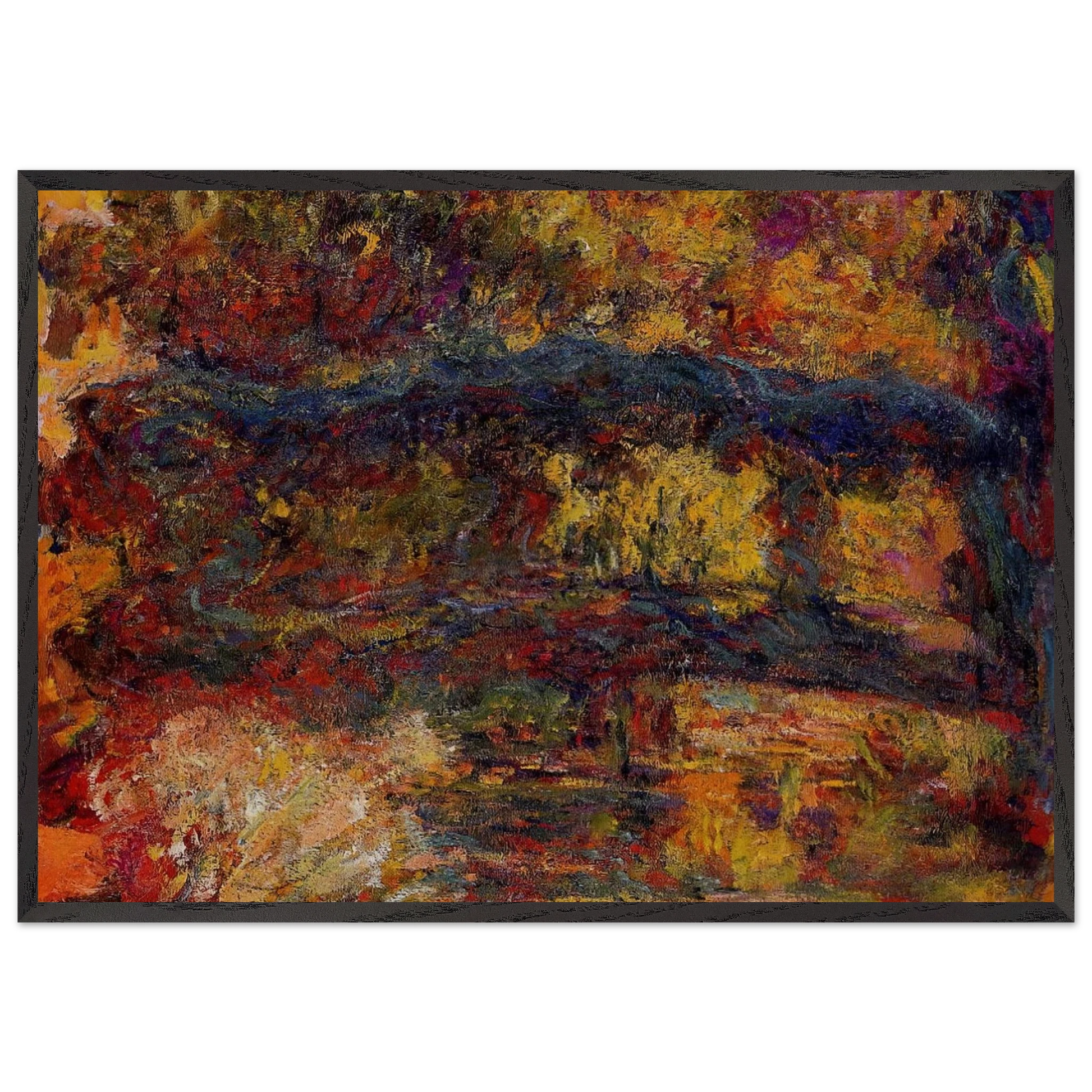 The Japanese Bridge 5 - claude monet Framed Art Print – Black Wooden Frame - Default Title - -Framed Art Print